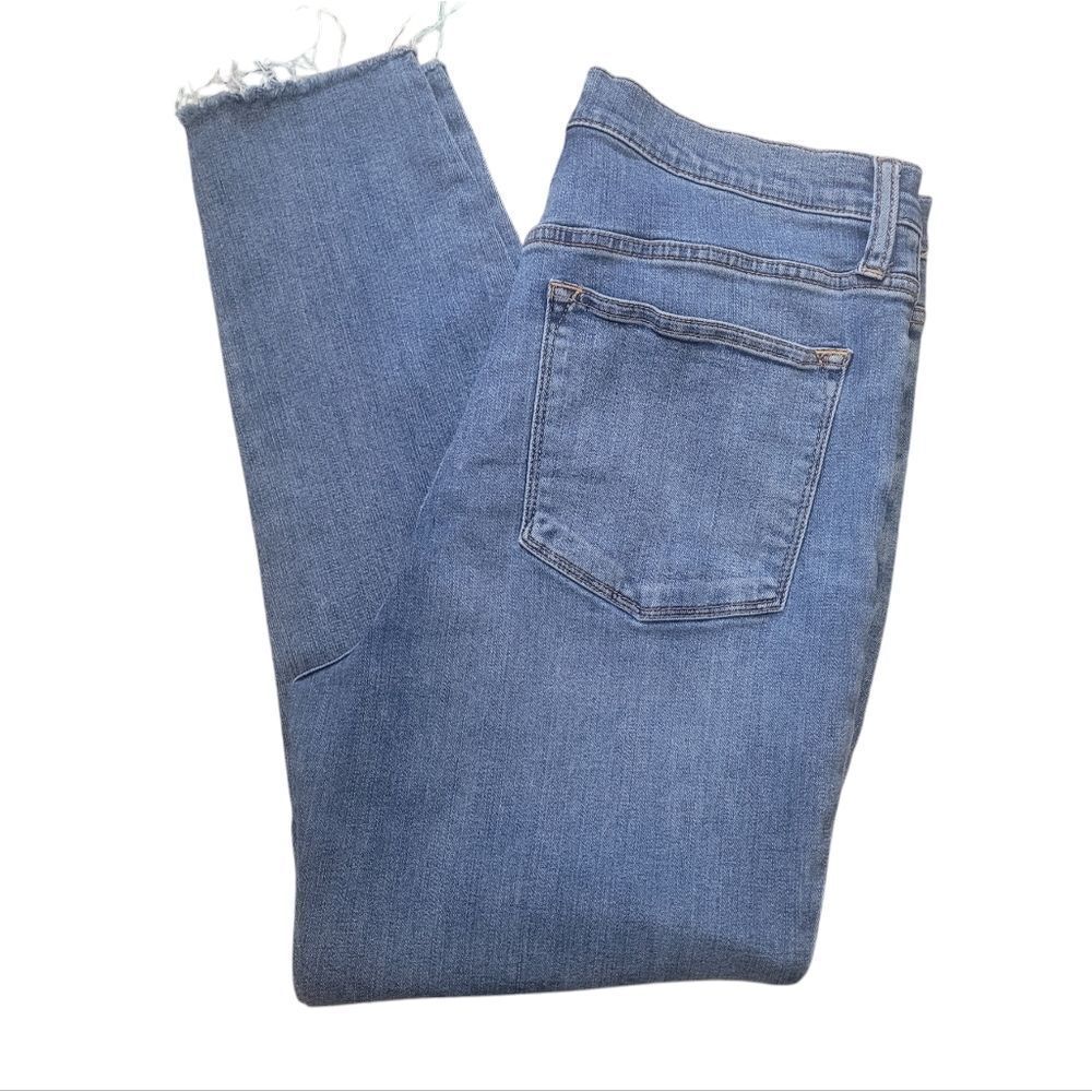 J. Crew 10" high rise skinny button fly jean